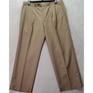 Lauren Ralph Lauren Dress Pants Women's Size 38 Brown Wool Pockets Straight Leg‎